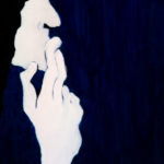 Pensée bleue_65x38_Huile sur toile ©Nawall