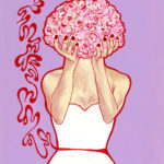 .Tête en fleur_30x21_acrylique ©Nawall