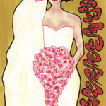 Coeur en fleur_30x21_Acrylique ©Nawall