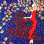 Diva bleue_20x24_ Acrylique