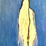 Florale bleue_42x30_ Acrylique ©Nawall