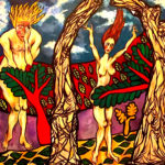 Awa & Adam_145x80_Huile sur toile ©Nawall
