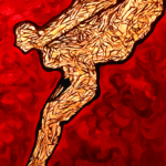 Amour détail_Détail_Huile sur toile ©Nawall